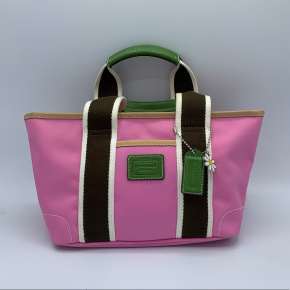 Coach Bag Canvas Mini Hampton Satchel Bag - Picture 16 of 16